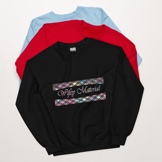 Graphic "Wifey" Unisex Sweatshirt