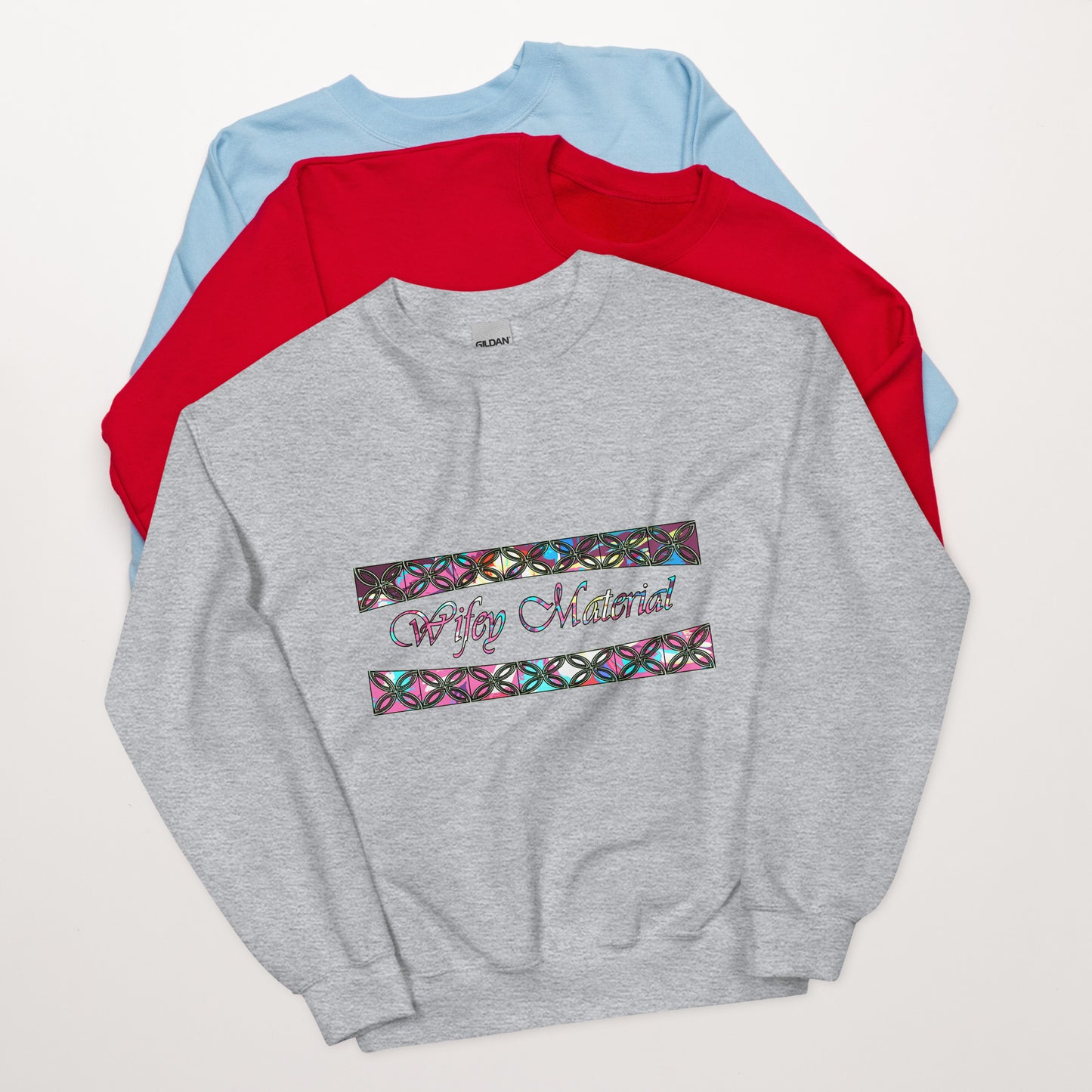 Graphic "Wifey" Unisex Sweatshirt