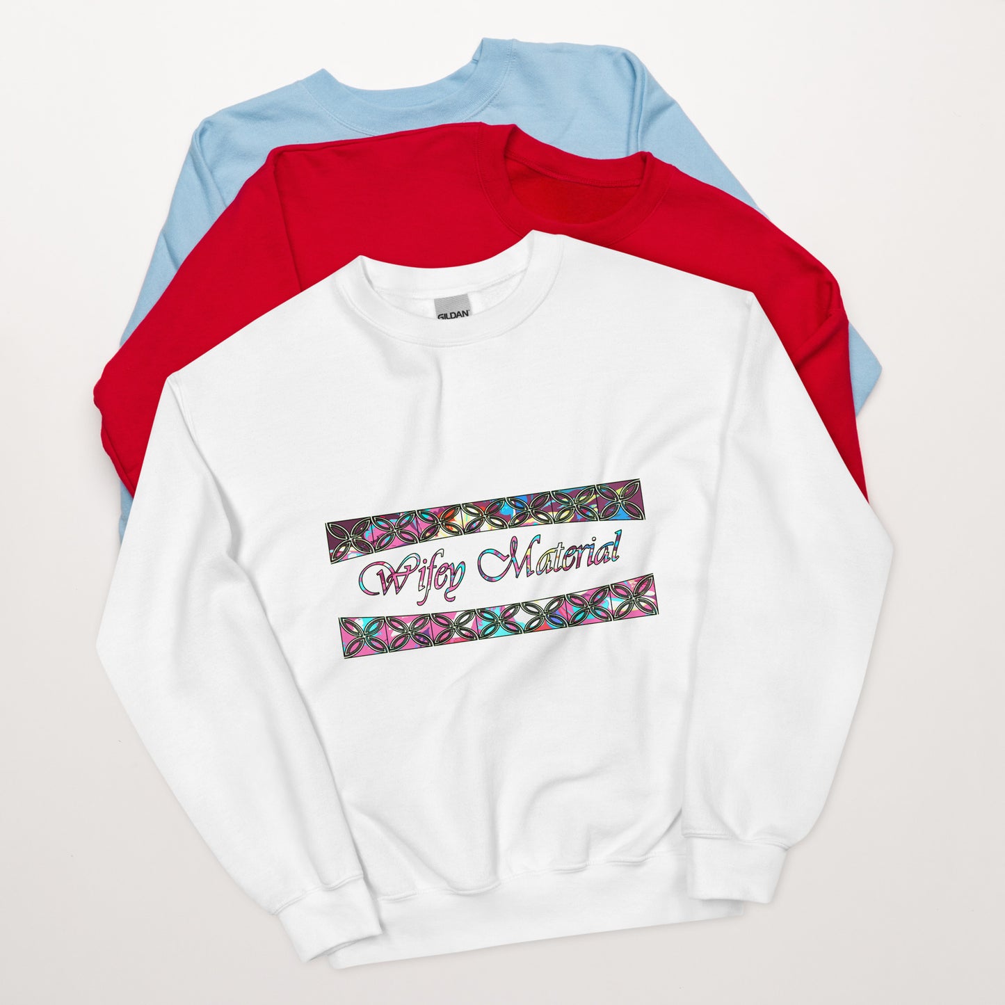 Graphic "Wifey" Unisex Sweatshirt