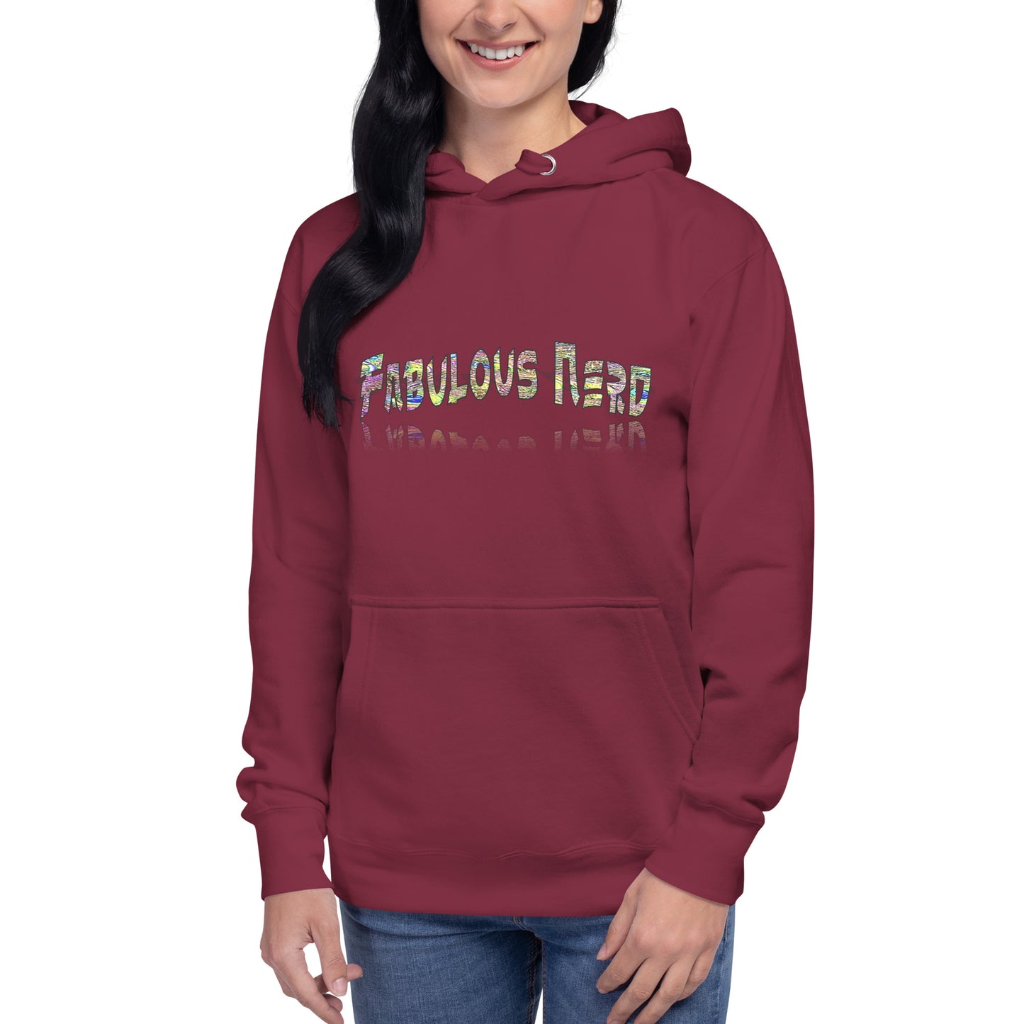 Graphic "Fabulous Nerd" Unisex Hoodie