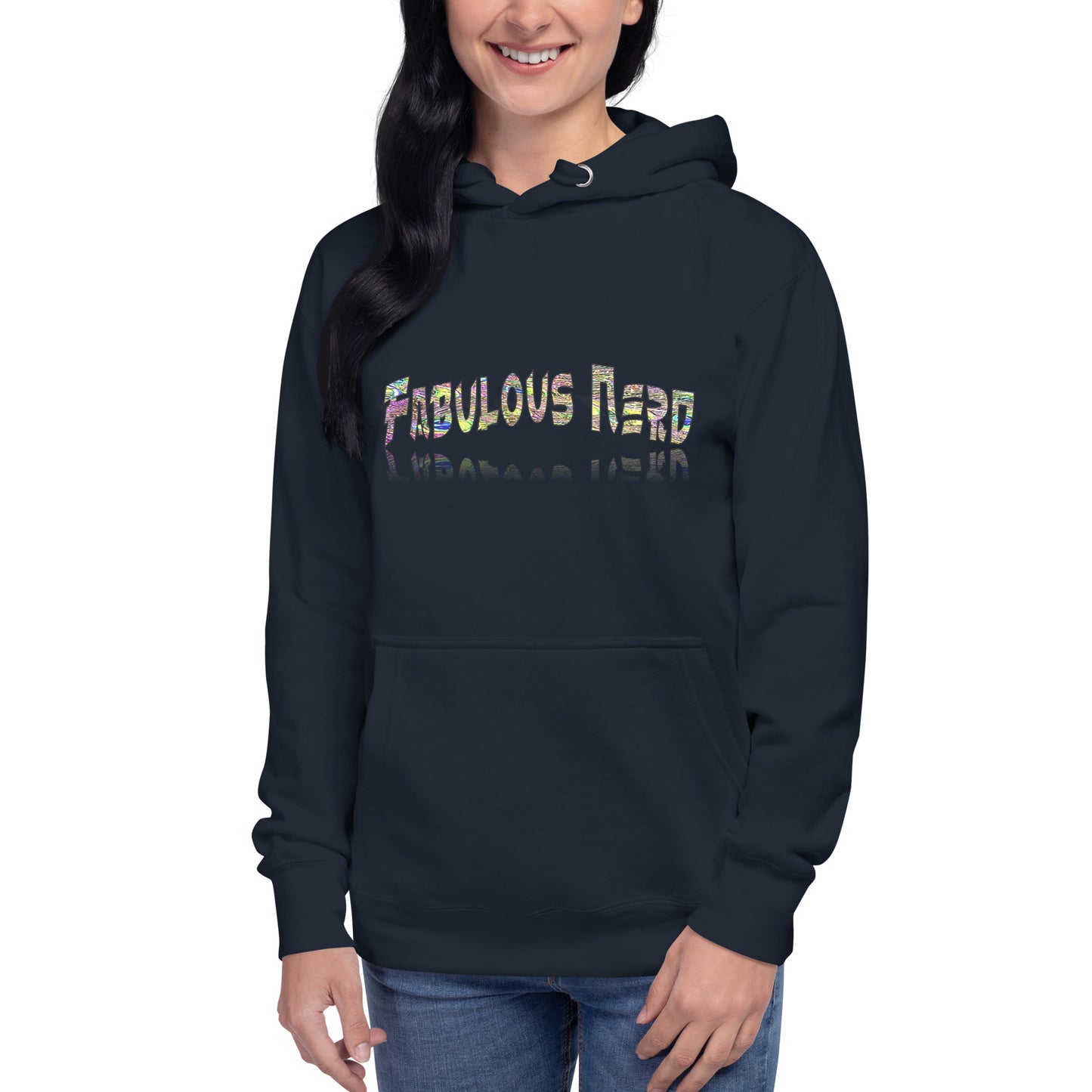 Graphic "Fabulous Nerd" Unisex Hoodie