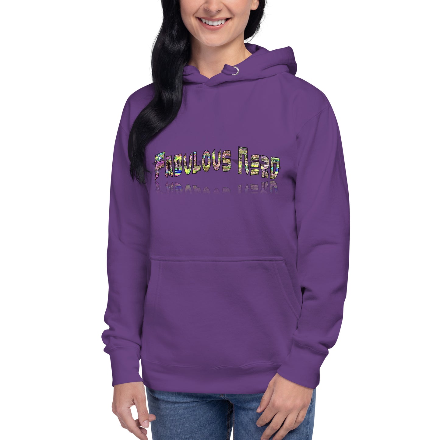 Graphic "Fabulous Nerd" Unisex Hoodie