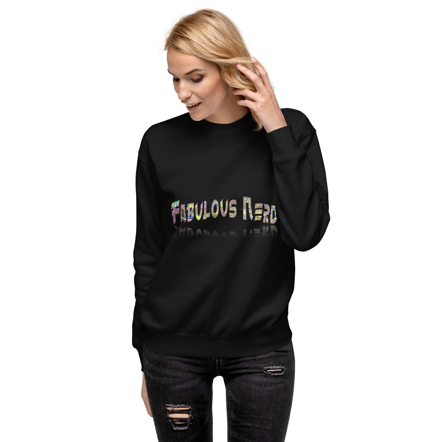 Graphic "Fabulous Nerd" Unisex Premium Sweatshirt