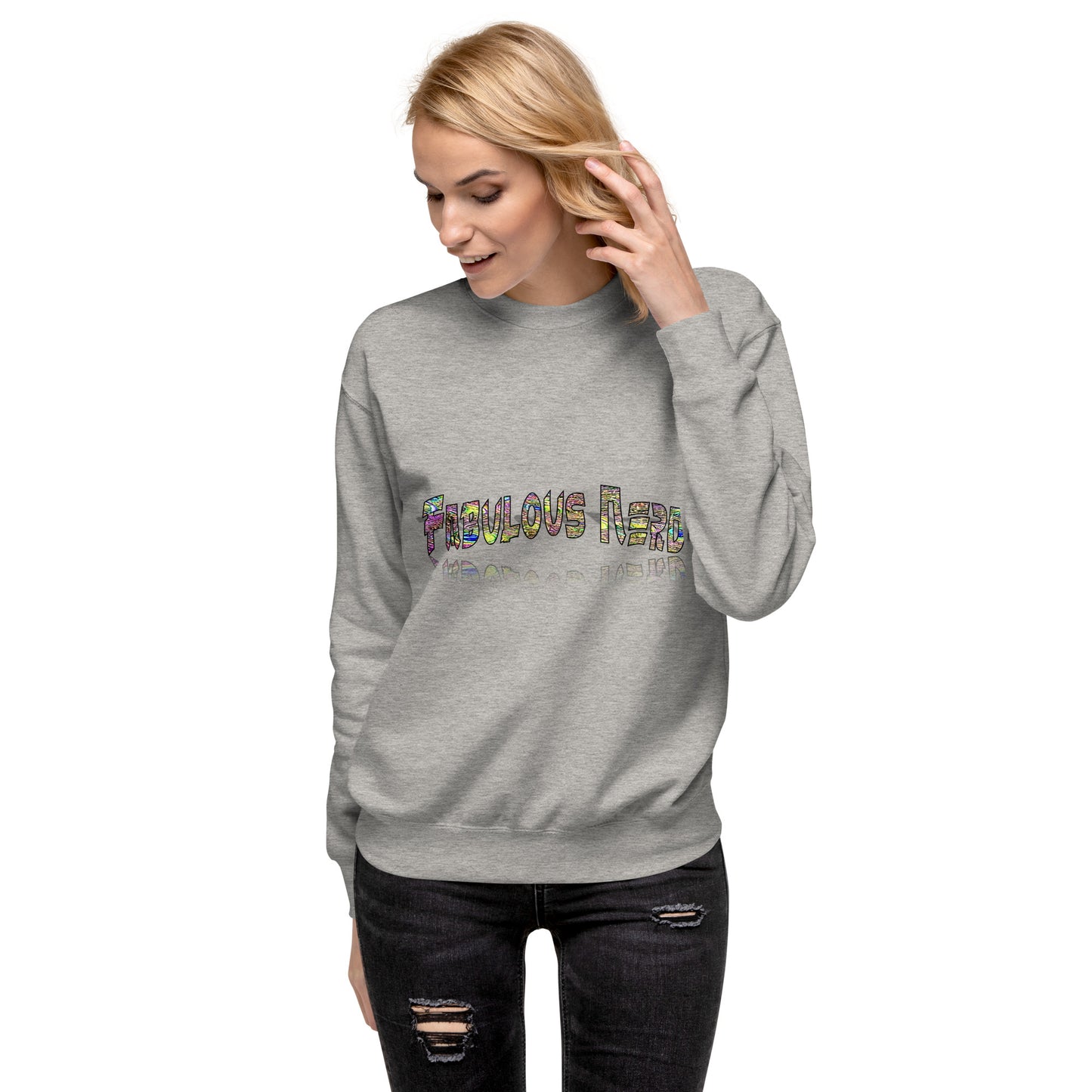 Graphic "Fabulous Nerd" Unisex Premium Sweatshirt