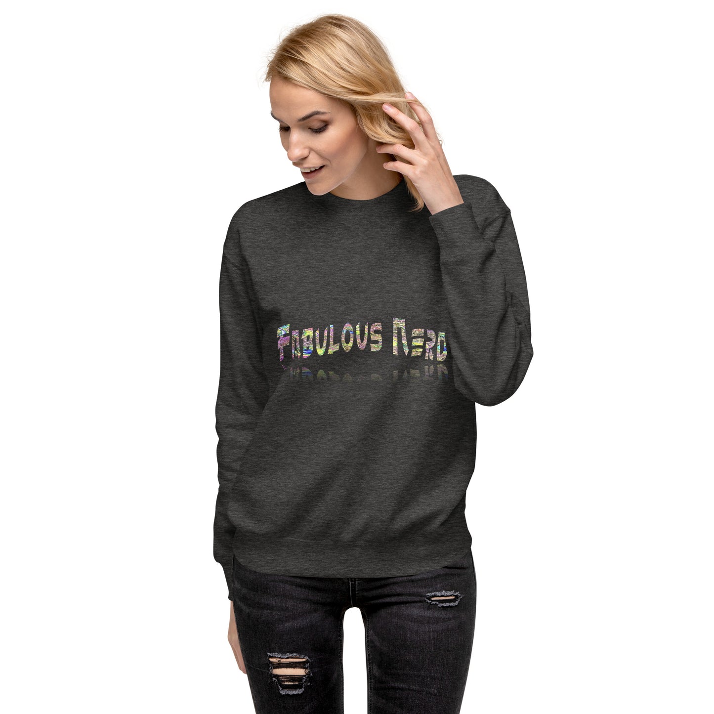 Graphic "Fabulous Nerd" Unisex Premium Sweatshirt