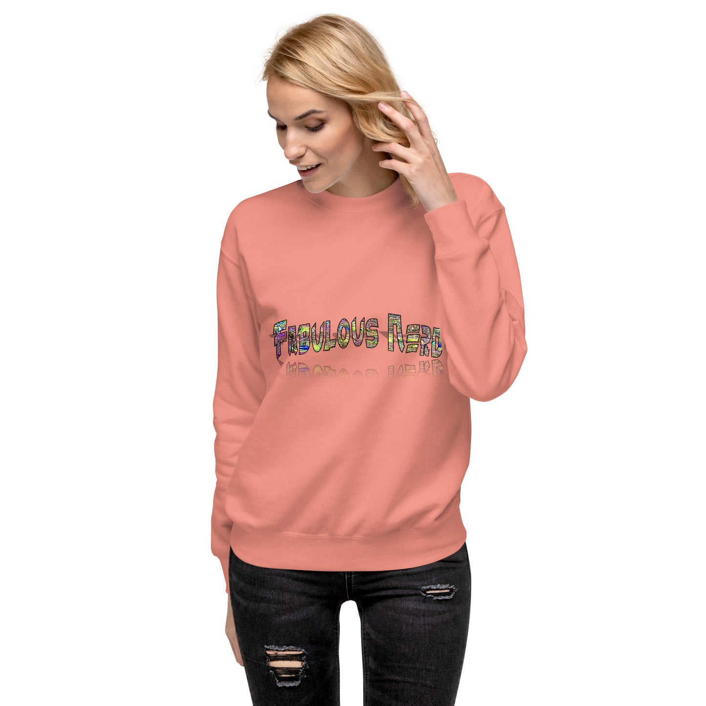 Graphic "Fabulous Nerd" Unisex Premium Sweatshirt