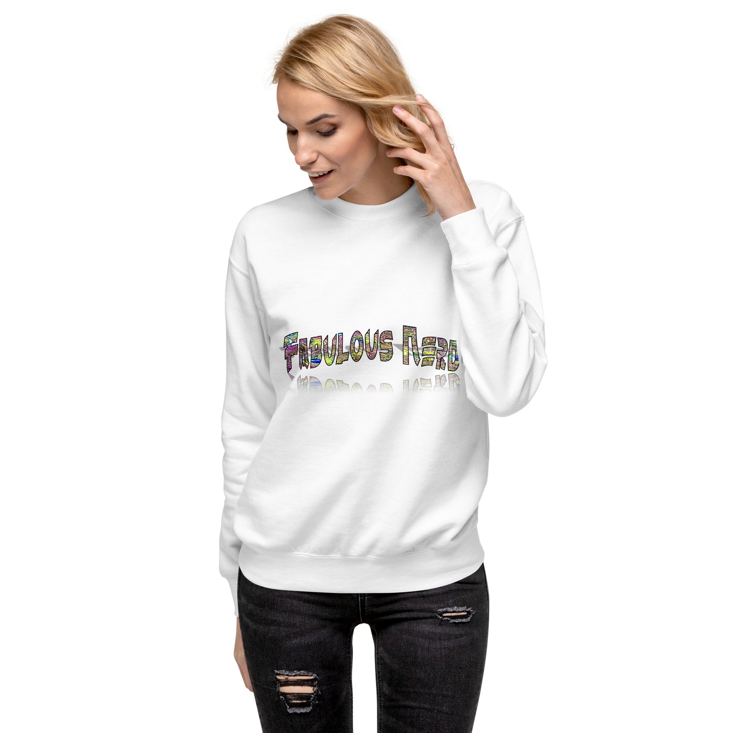 Graphic "Fabulous Nerd" Unisex Premium Sweatshirt