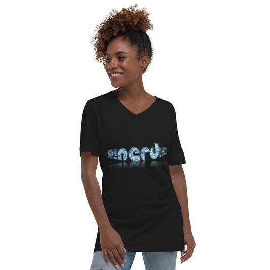 Graphic "Nerd" Unisex Short Sleeve V-Neck T-Shirt