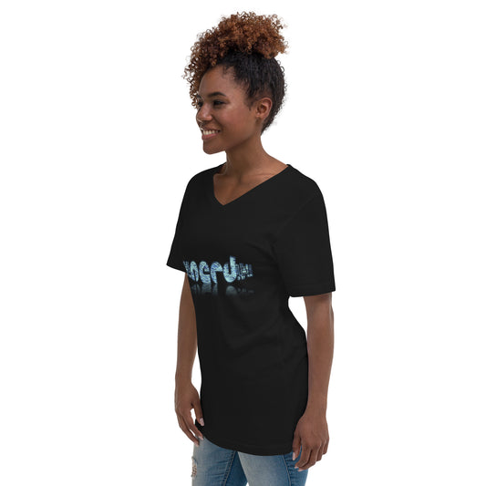 Graphic "Nerd" Unisex Short Sleeve V-Neck T-Shirt