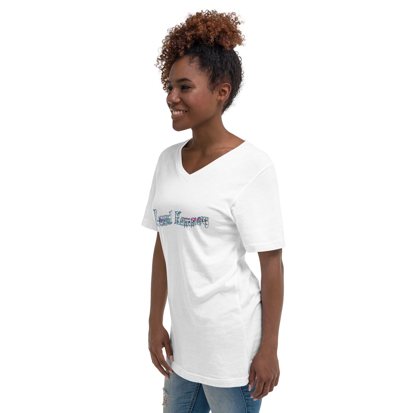 Graphic "Have Mercy" Unisex V-Neck T-Shirt