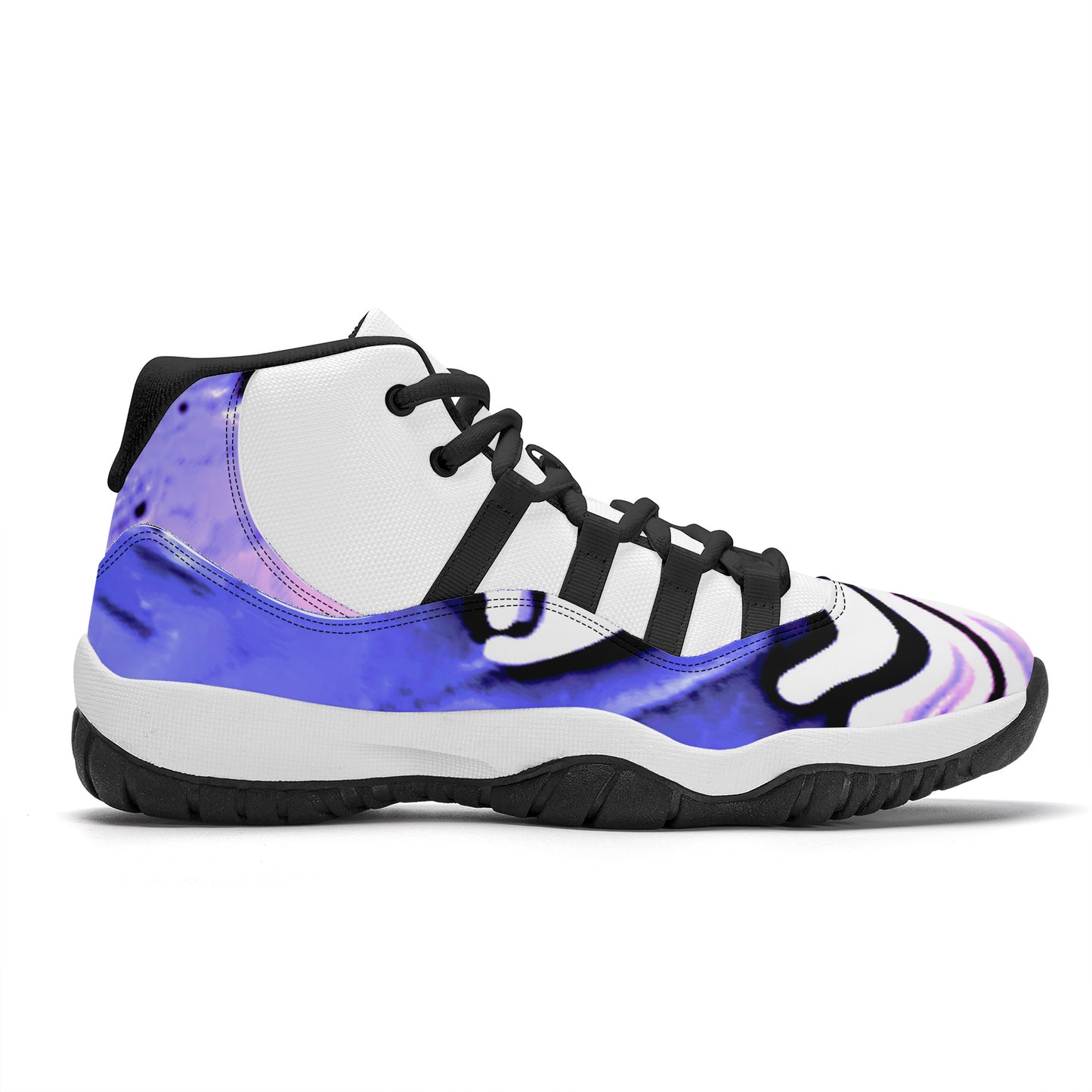 SF_S38 High Top Air Retro Sneakers - CDEJ Purple Marble