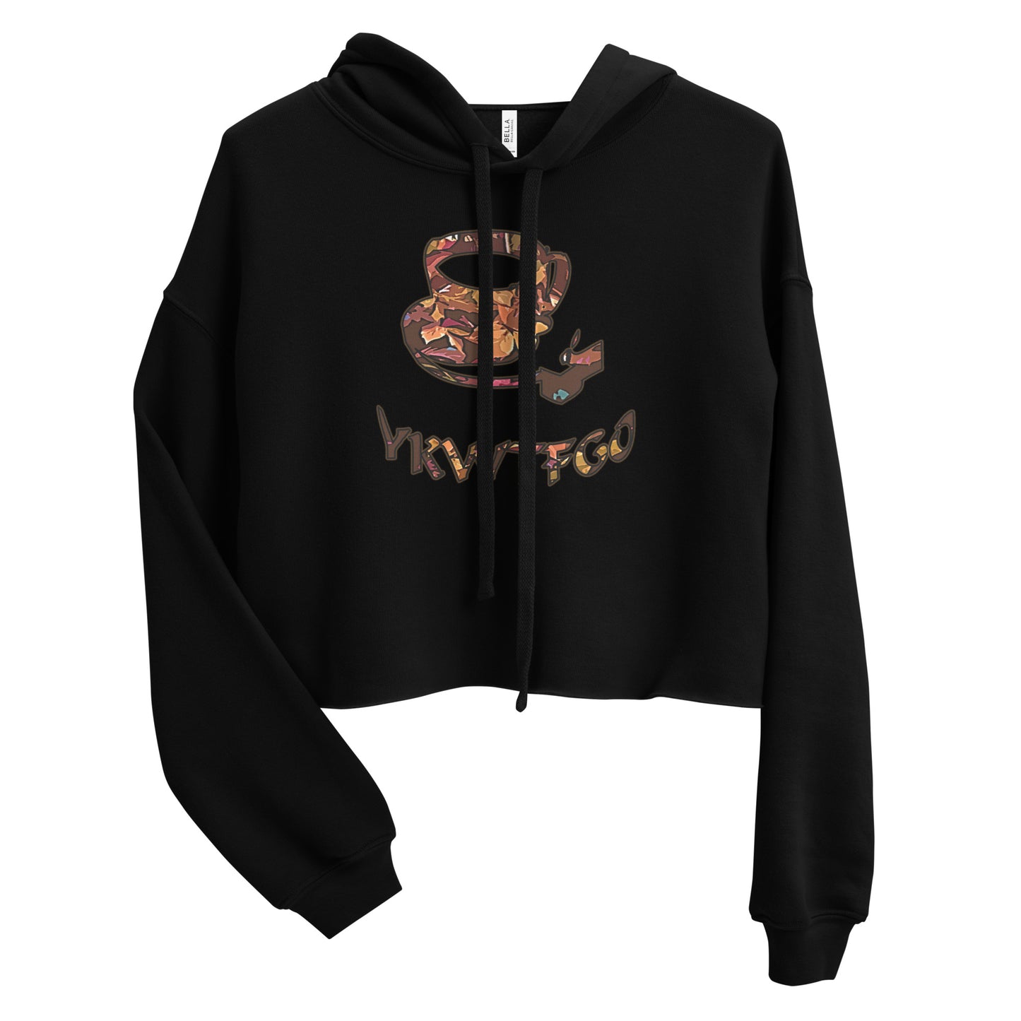 Graphic "Coffee" Crop Hoodie