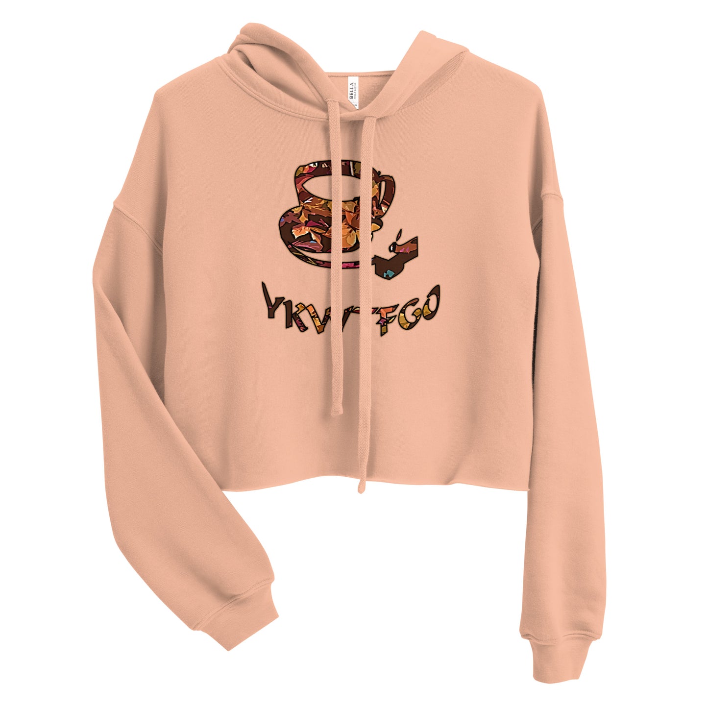 Graphic "Coffee" Crop Hoodie