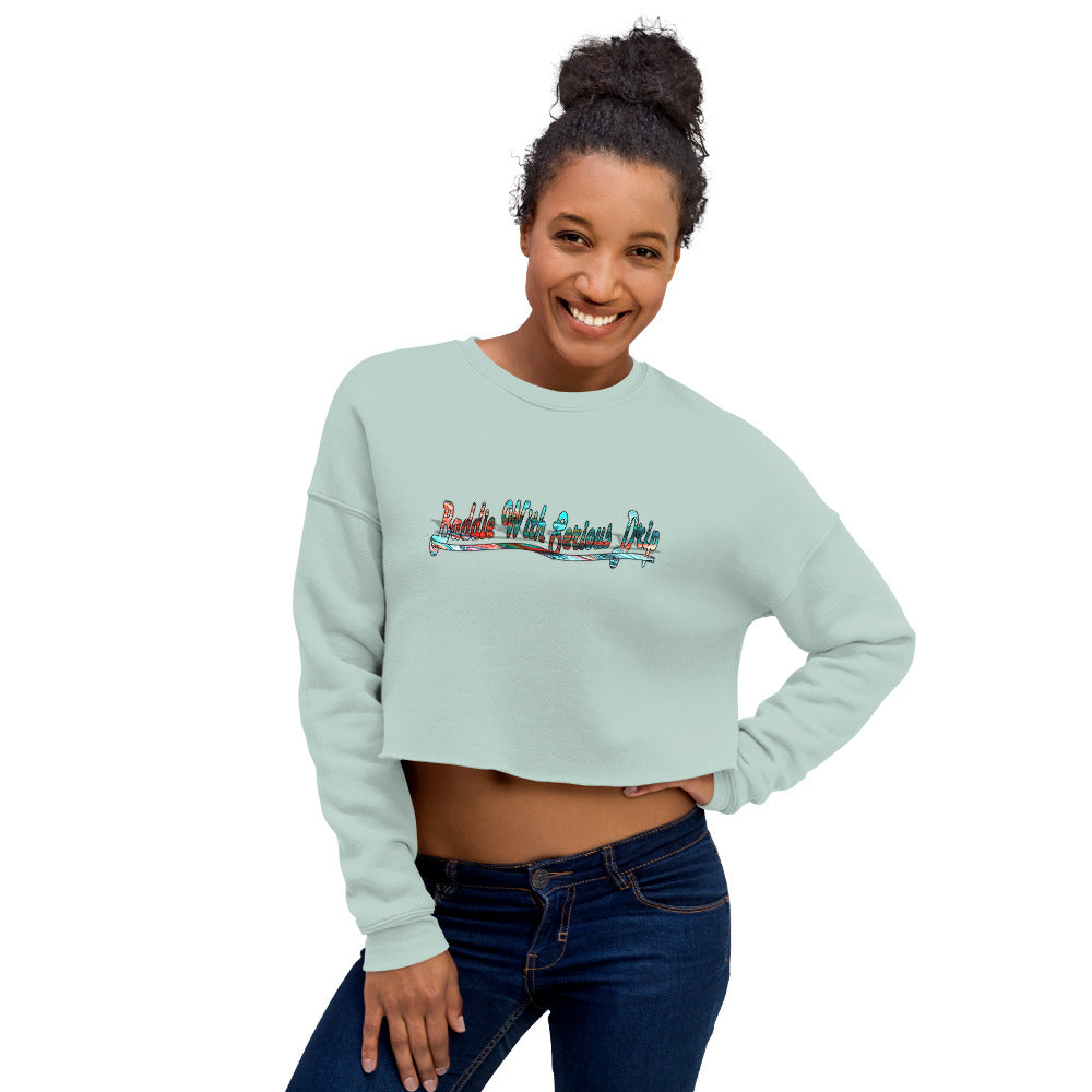 Graphic Baddie Crop Sweatshirt