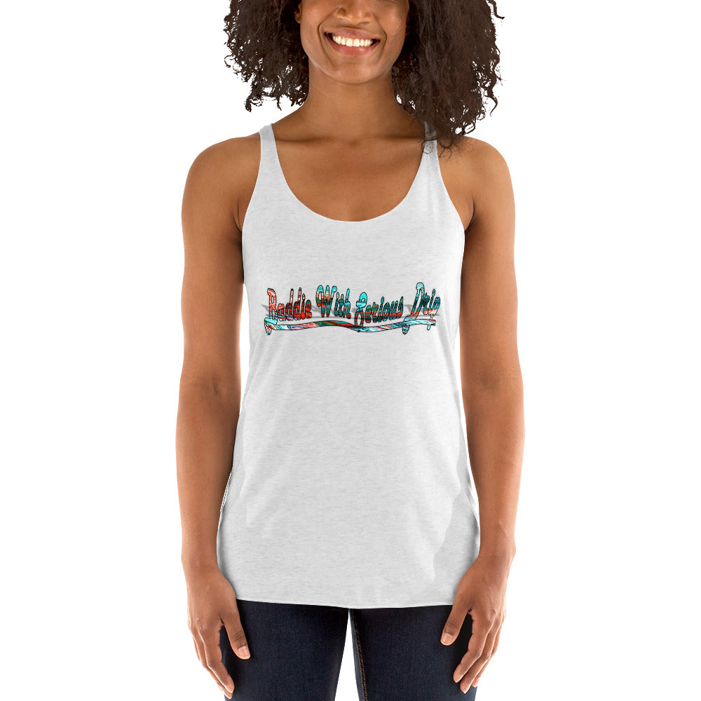 Graphic Baddie Women's Racerback Tank